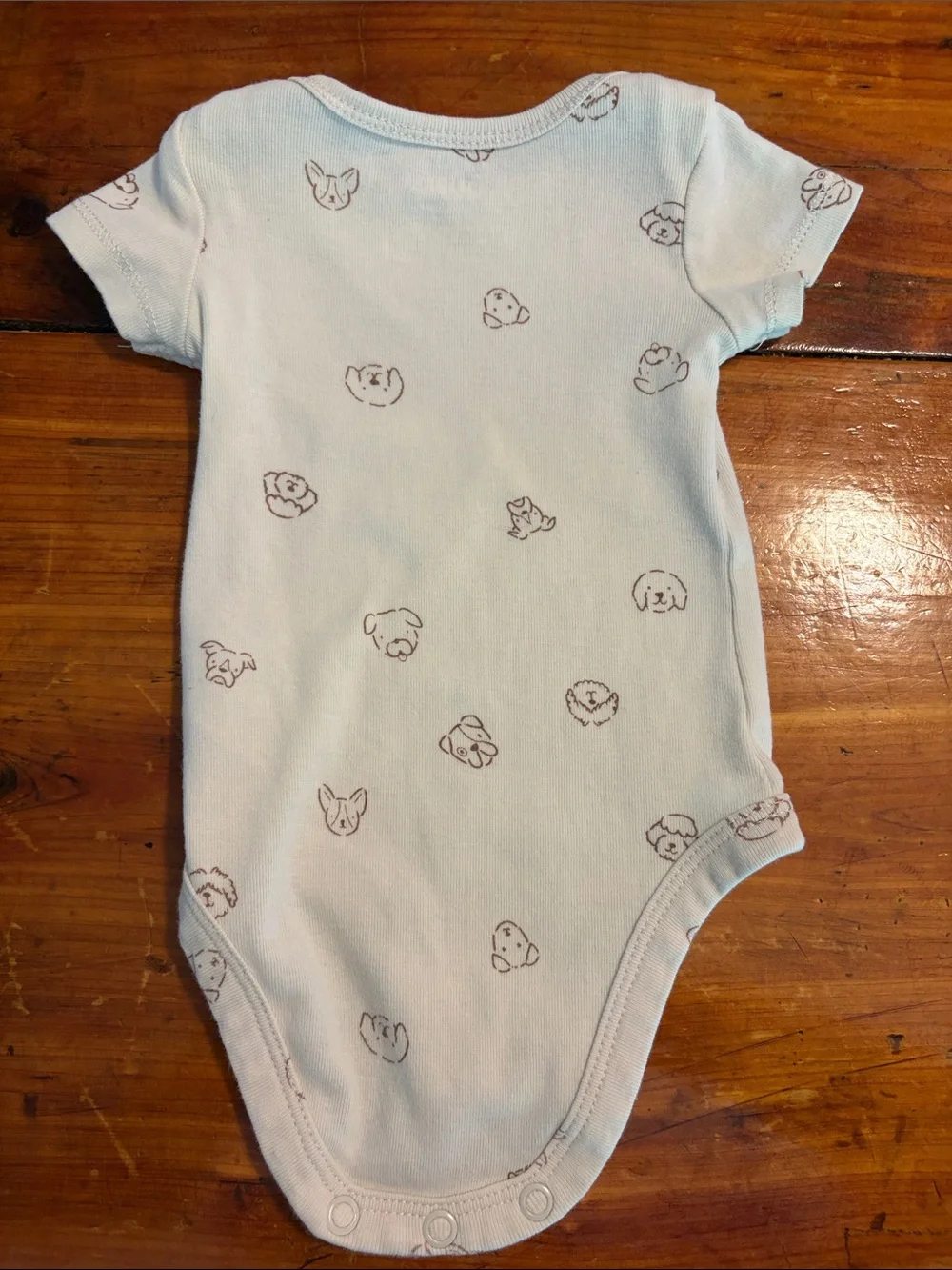 Carter's Mint Green & Heather Gray Short Sleeve Baby Onesie Set - 5 Pack